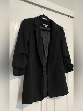 H&M Black Women's Relaxed-Fit Blazer